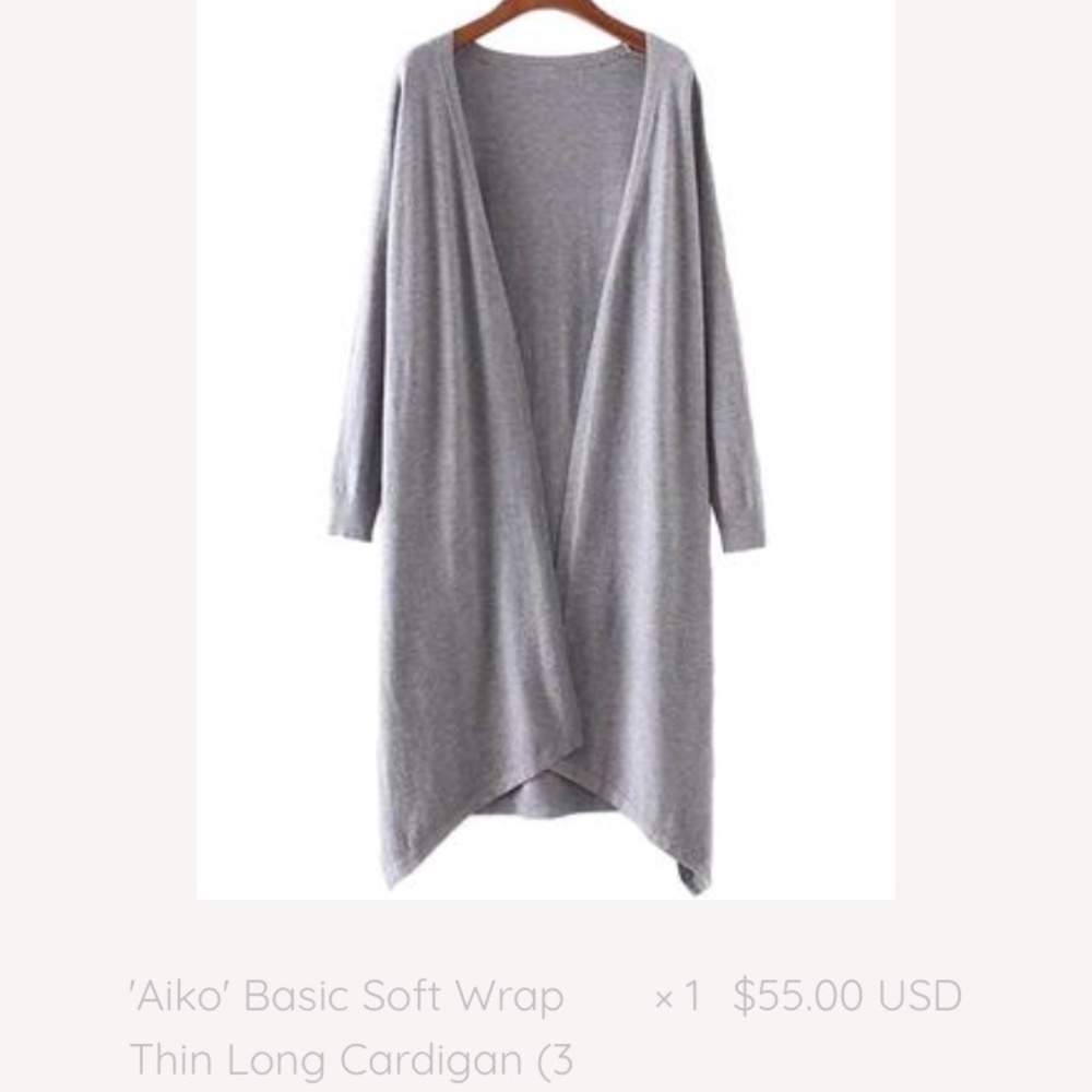 Goodnight Macaroon Aiko Basic Soft Long Cardigan